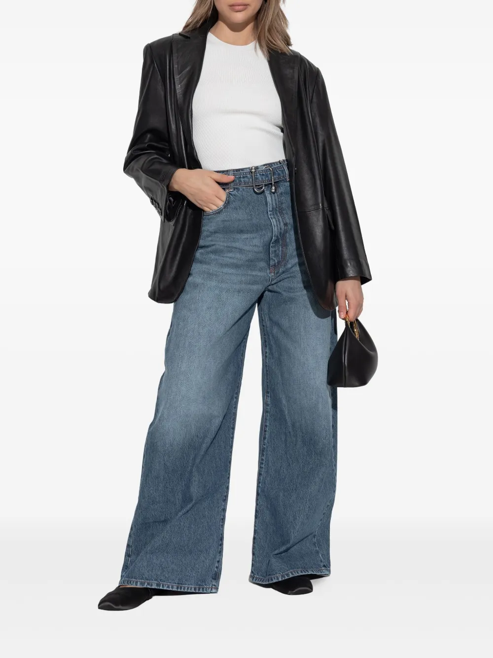 Sportmax Jeans met ceintuur Blauw