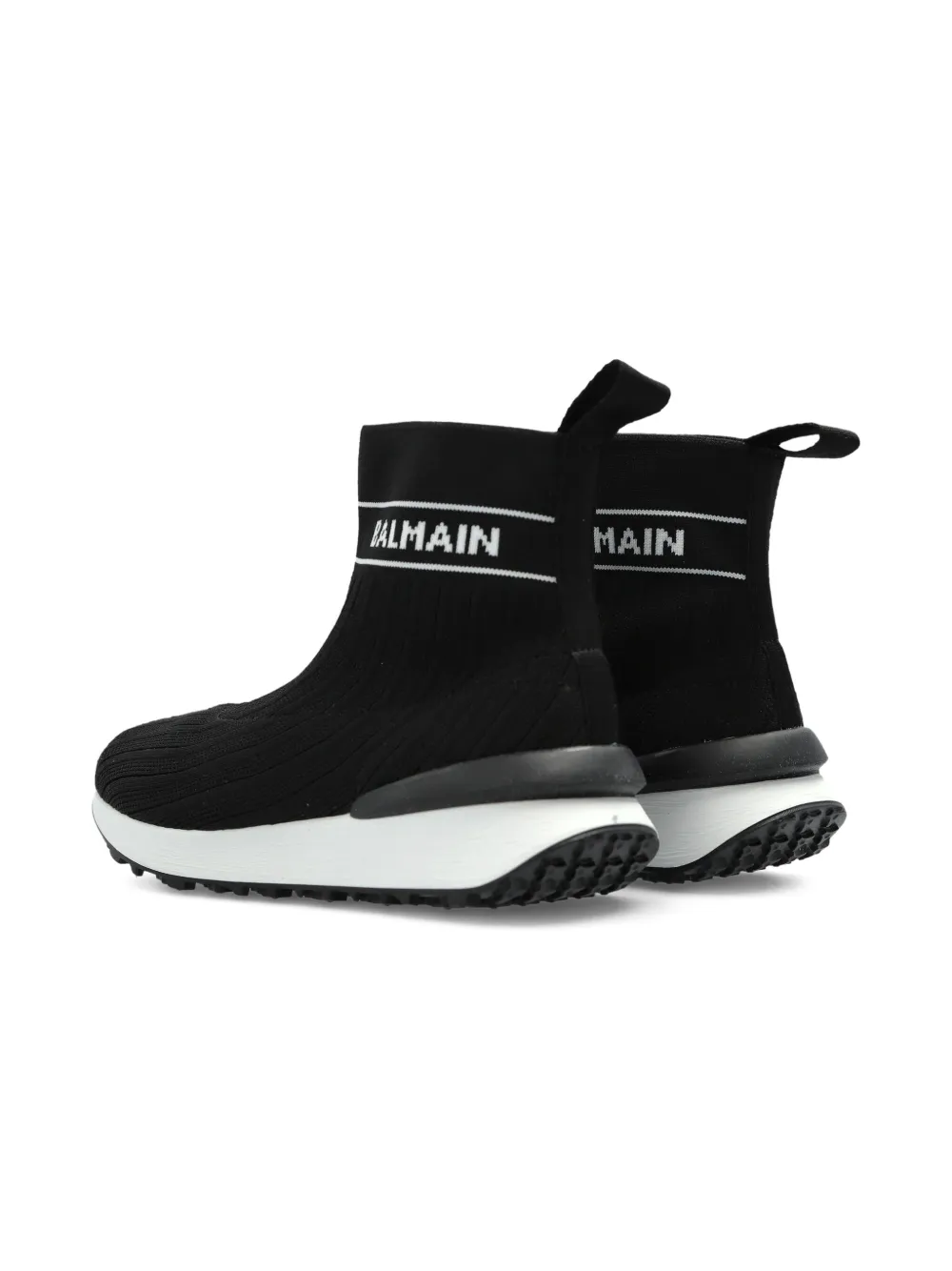 Balmain Kids knit slip-on sneakers Black