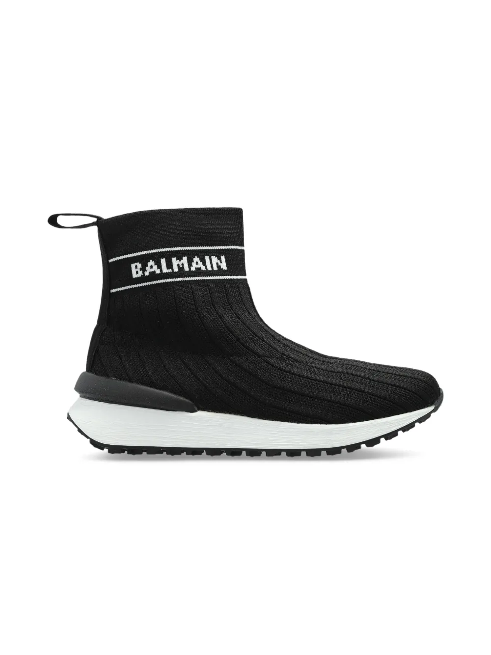 Balmain Kids Gebreide slip-on sneakers - Zwart