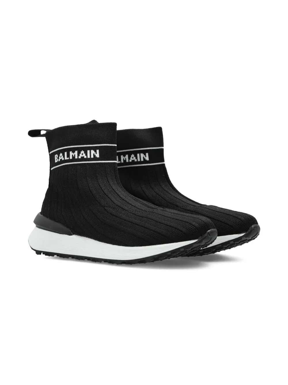 Balmain Kids' Knit Slip-on Sneakers