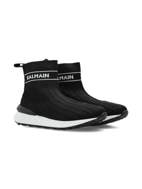 Balmain Kids tenis slip-on de tejido