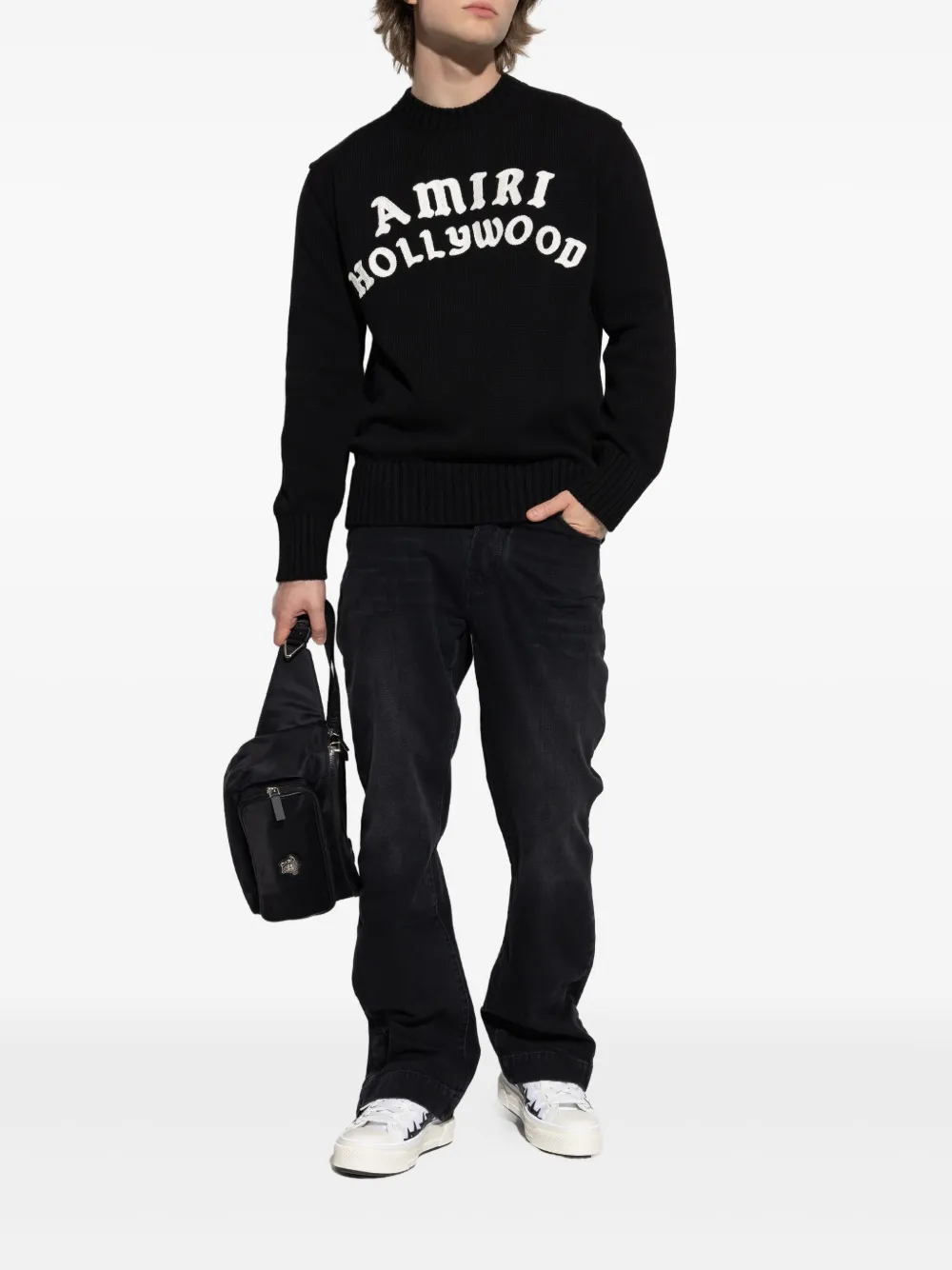 AMIRI Trui met logoprint - Zwart