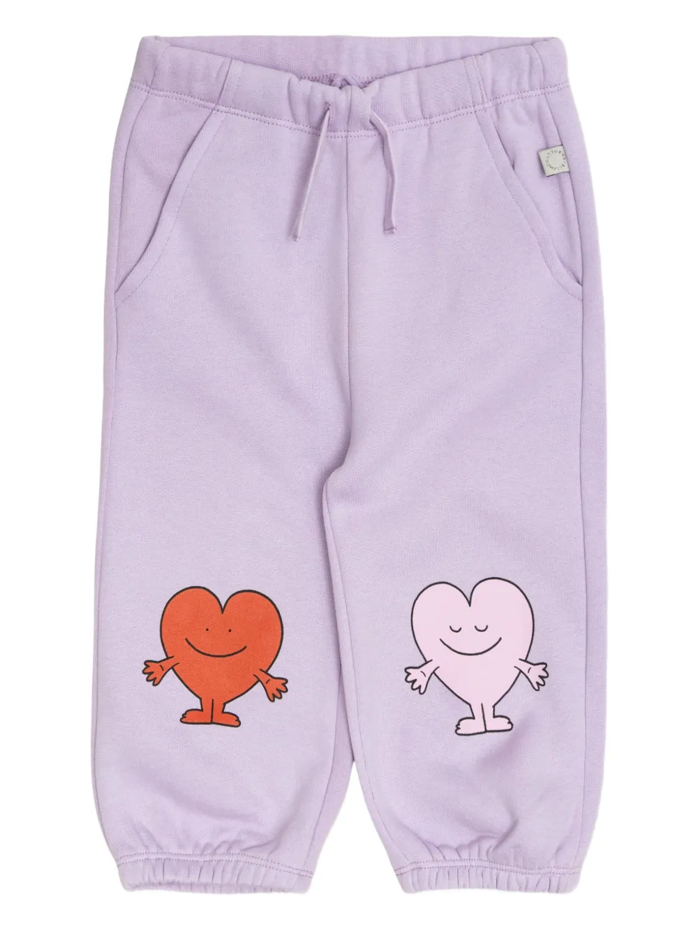 Stella McCartney Kids heart-print track pants | Purple | Image 1