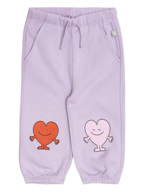 Stella McCartney Kids heart-print track pants