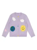 Stella McCartney Kids patch-embellished cardigan - Purple