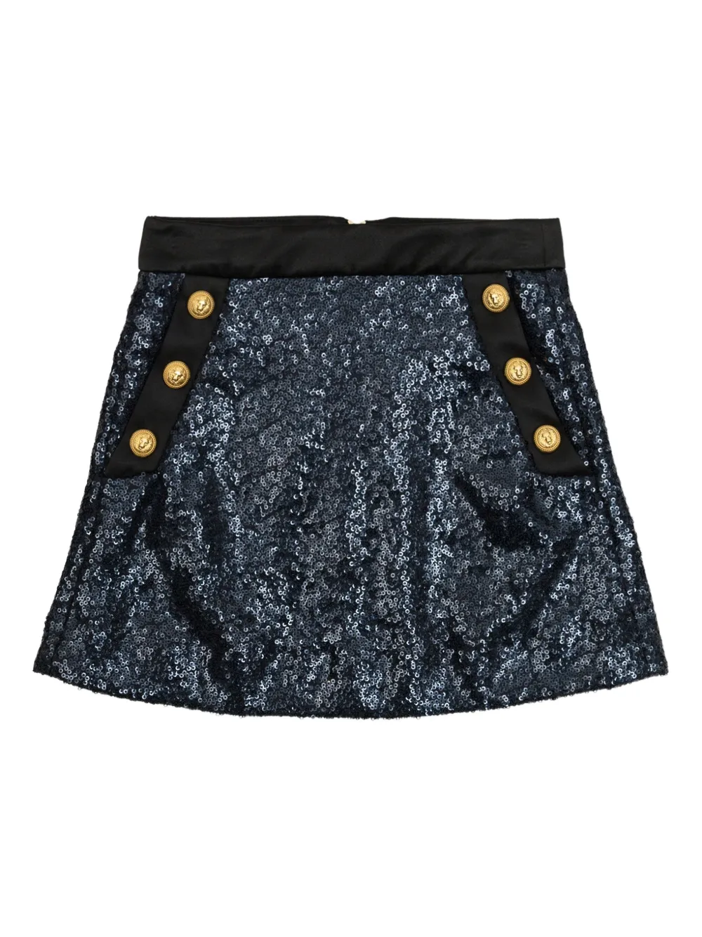 Balmain Kids Rok verfraaid met pailletten Zwart