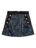 Balmain Kids sequin-embellished skirt - Black