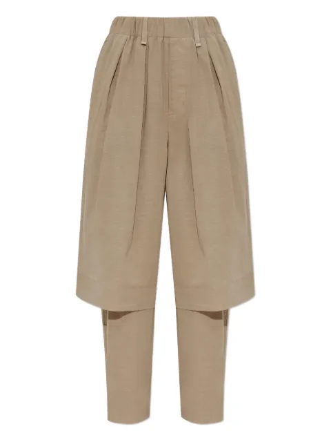 Issey Miyake Paper-Esque U tailored pleated trousers
