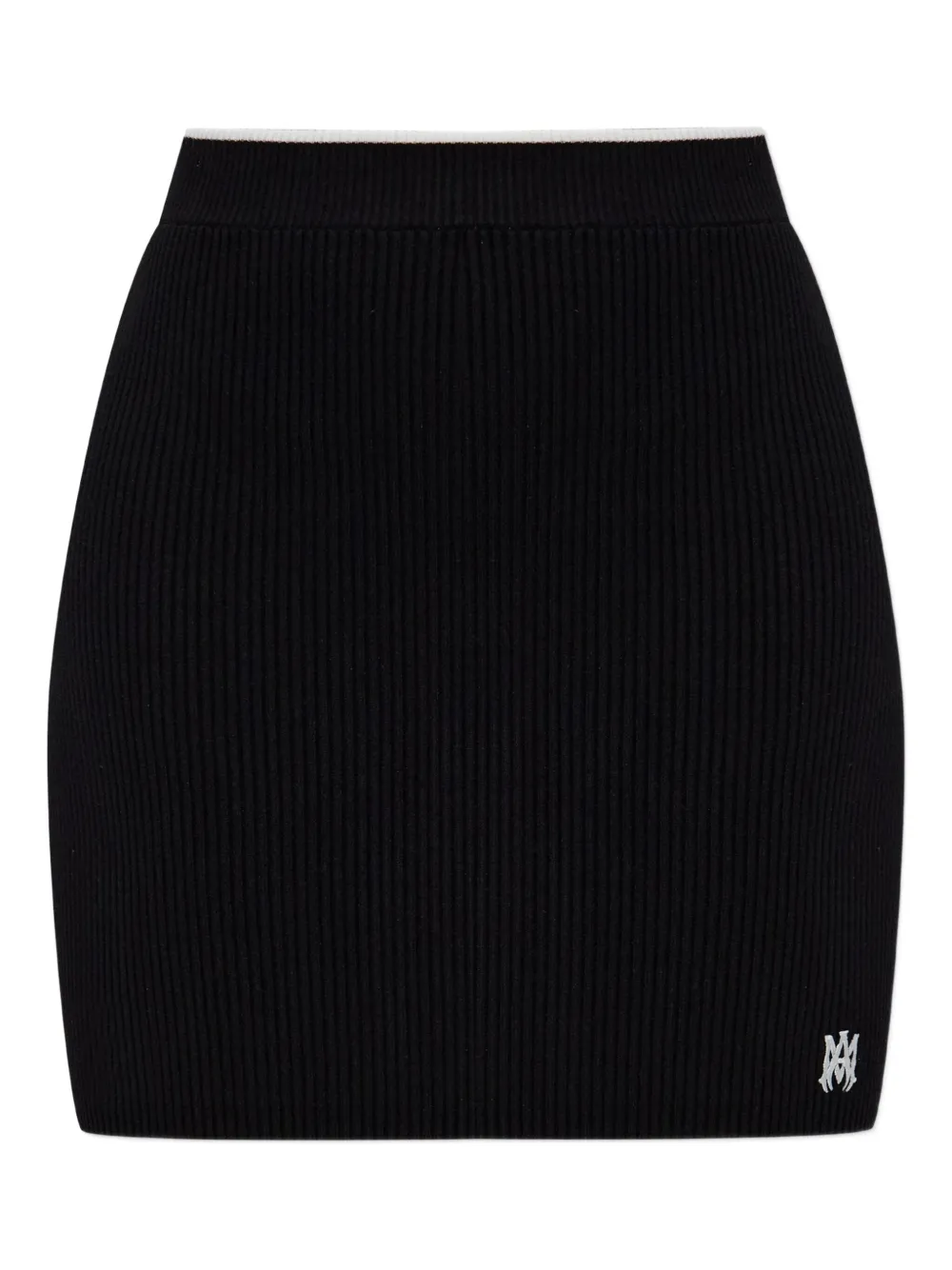 AMIRI Geribbelde mini-rok Zwart