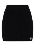 AMIRI ribbed mini skirt - Black