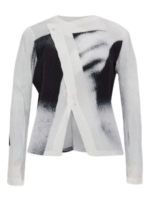 イッセイミヤケ　グレー フード付き クロップドジャケット イッセイミヤケ グレー フード付き クロップドジャケット 中古・古着