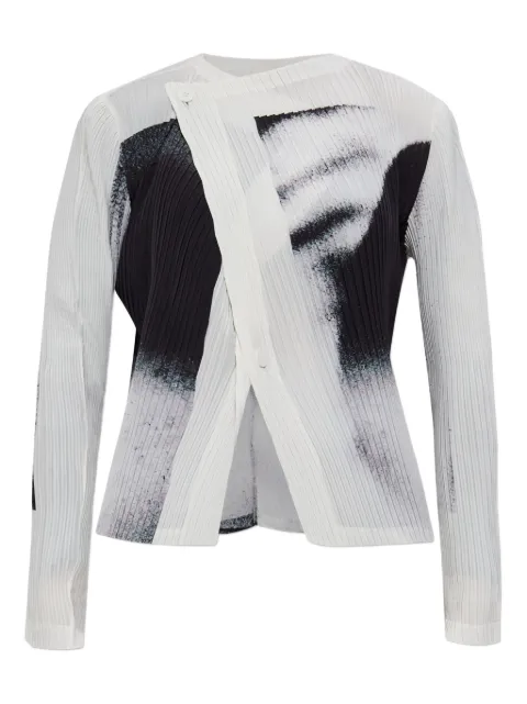 Issey Miyake Jaqueta com estampa gráfica