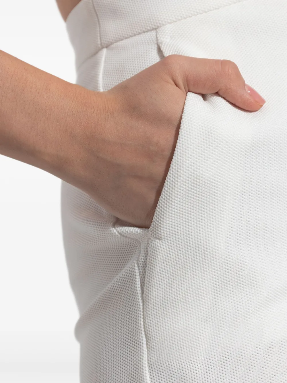 Max Mara Ponte broek met wijde pijpen Wit