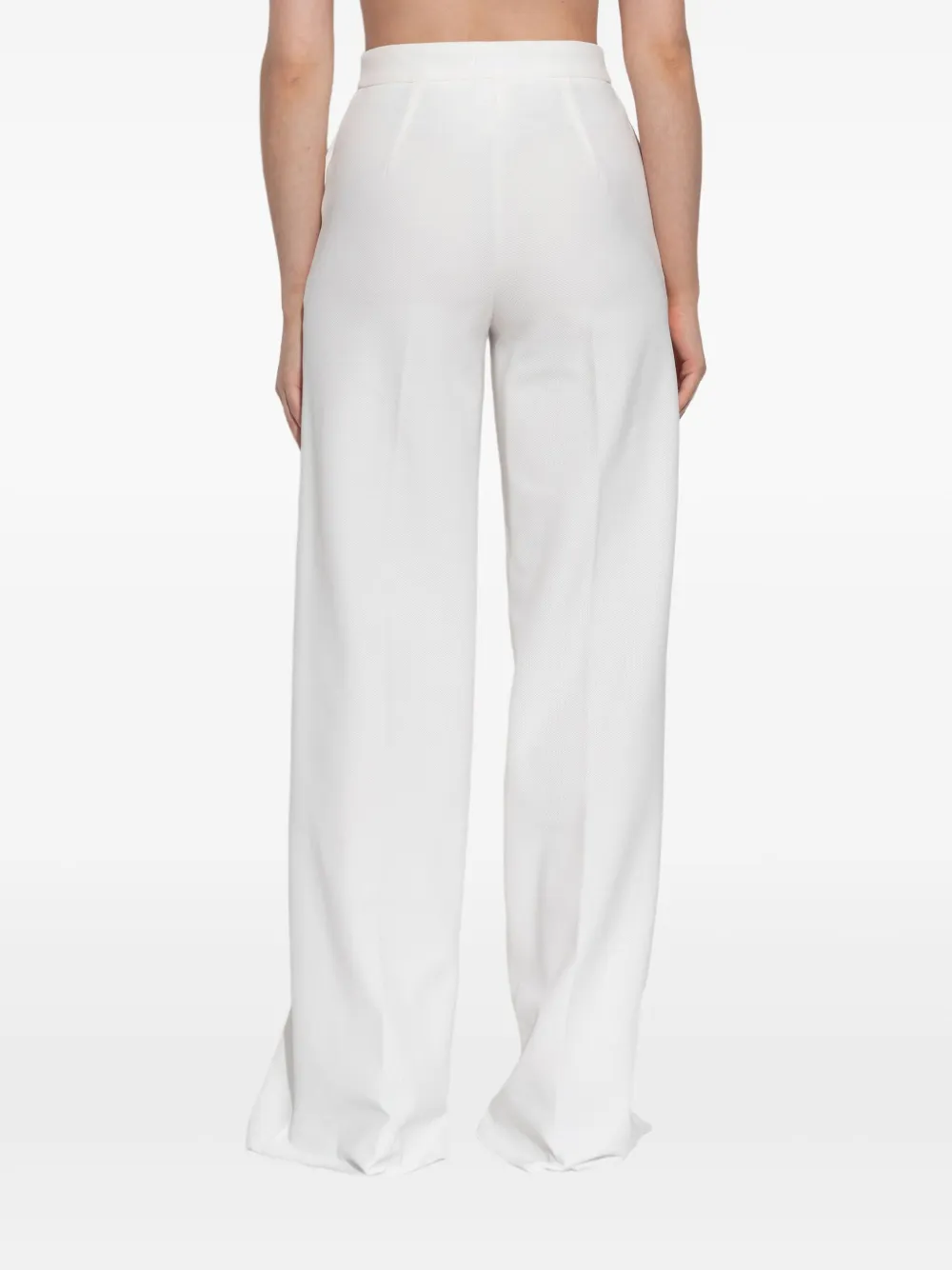 Max Mara Ponte broek met wijde pijpen Wit