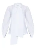 Max Mara bow-tie shirt - White