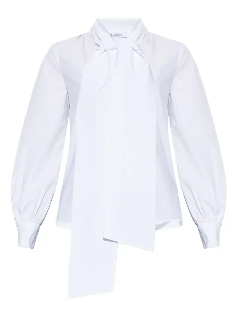 Max Mara chemise à col noué