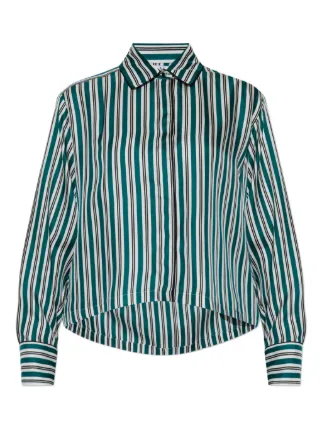 Max Mara ストライプカラー シャツ | グリーン | FARFETCH JP