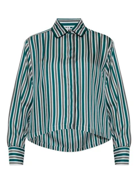 Max Mara camisa con rayas en el cuello