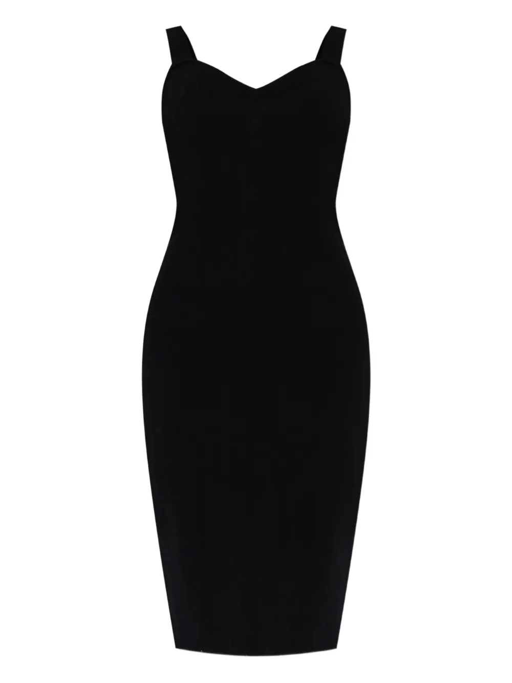 Max Mara Getailleerde midi-jurk Zwart