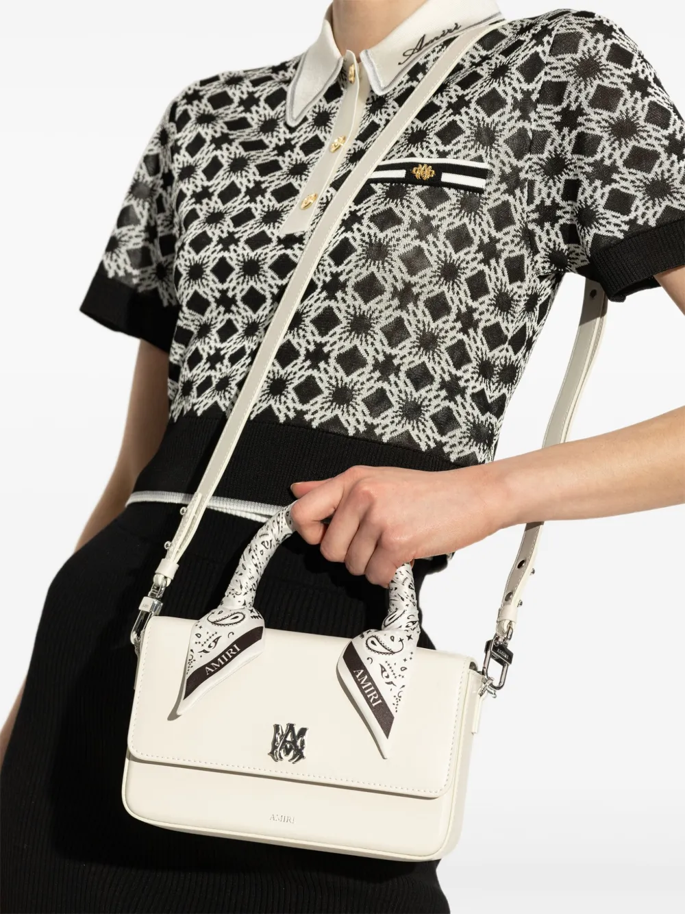 AMIRI Shopper met bandana-detail - Beige