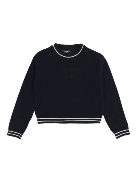 Balmain Kids cropped sweater