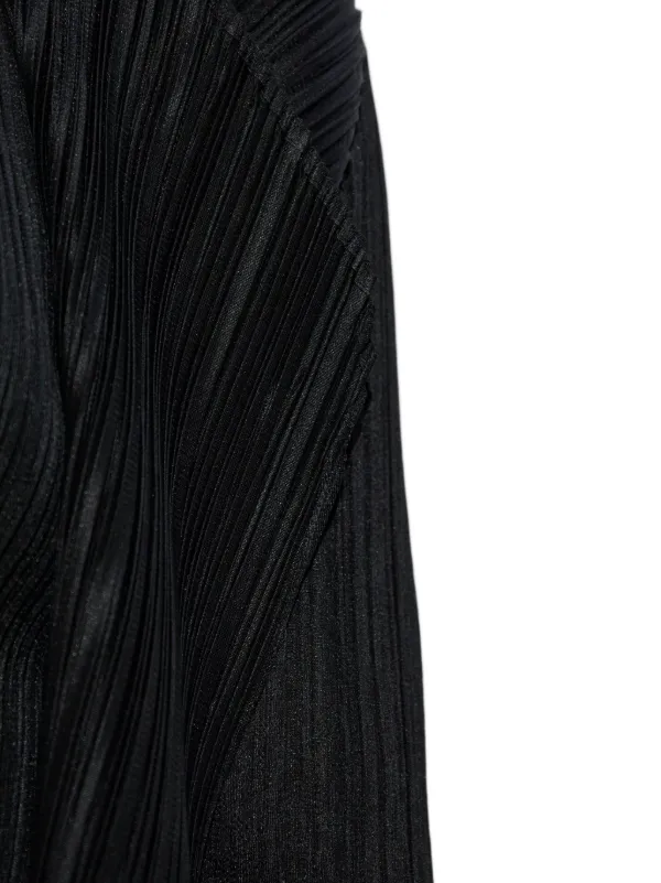 イッセイミヤケ プリーツ加工オープンフロントカーディガン Pleats Please Issey Miyake オープンフロント カーディガン