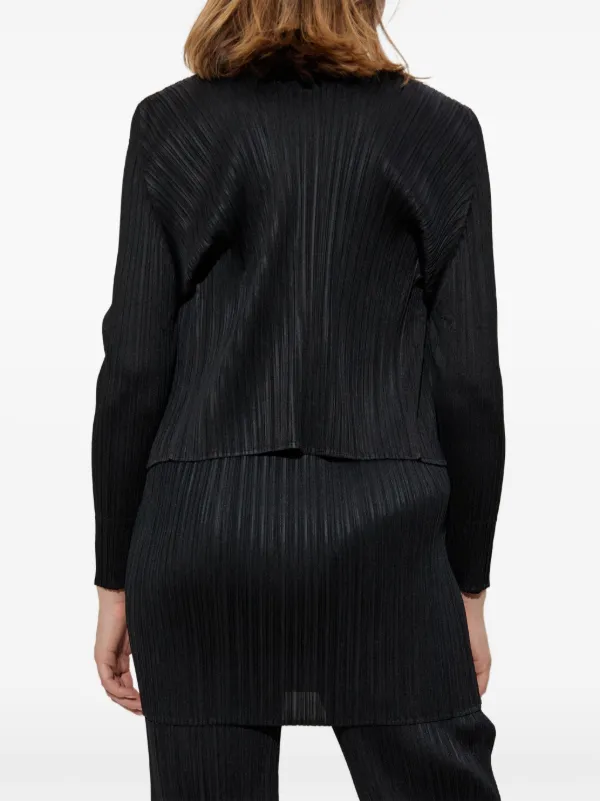 イッセイミヤケ プリーツ加工オープンフロントカーディガン Pleats Please Issey Miyake オープンフロント カーディガン