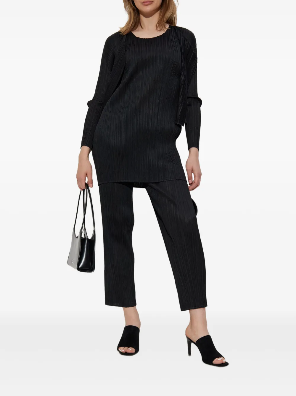 Pleats Please Issey Miyake pleated open-front cardigan | Fitted Jackets | Image 2