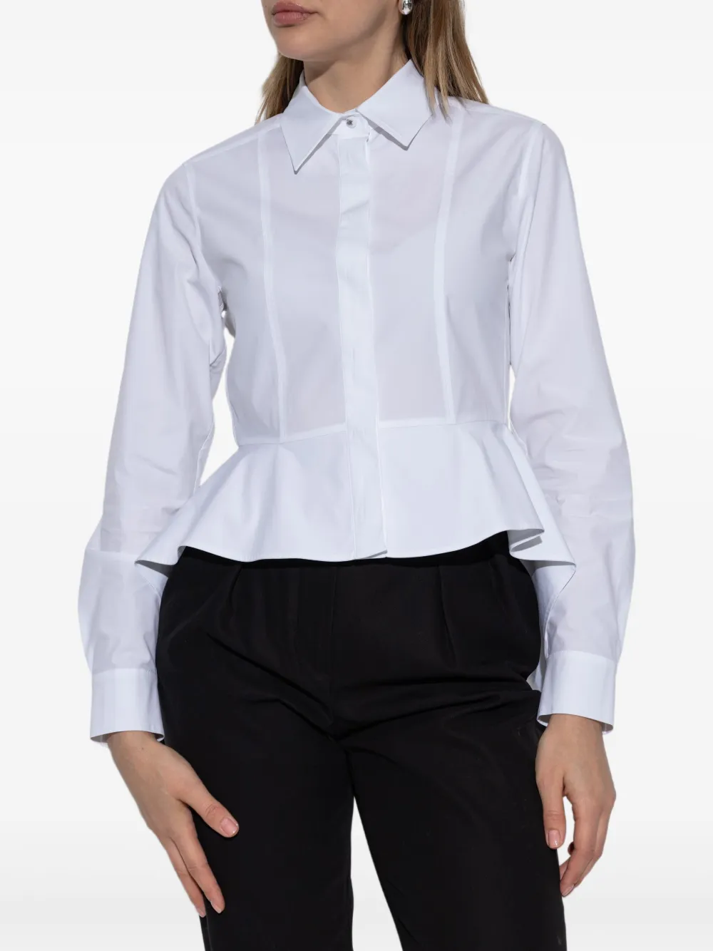 Max Mara Peplum blouse Wit