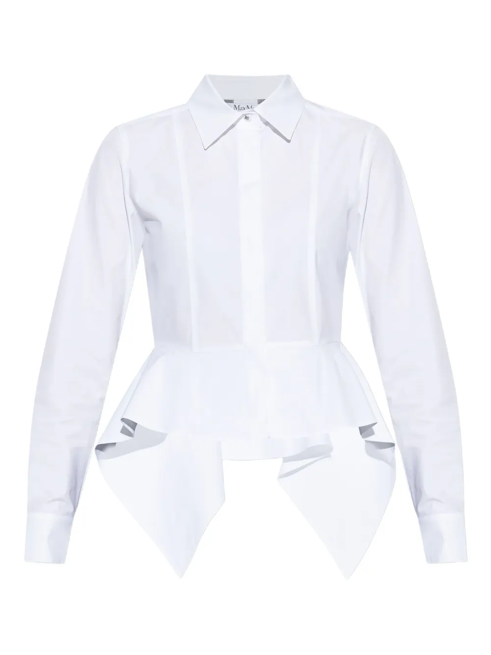 Max Mara ペプラムシャツ - ホワイト Max Mara ペプラムシャツ - ホワイト