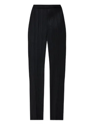PLATS PLEATS ☆黒 プリーツパンツ Pleats Please Issey Miyake プリーツ クロップドパンツ | ブラック