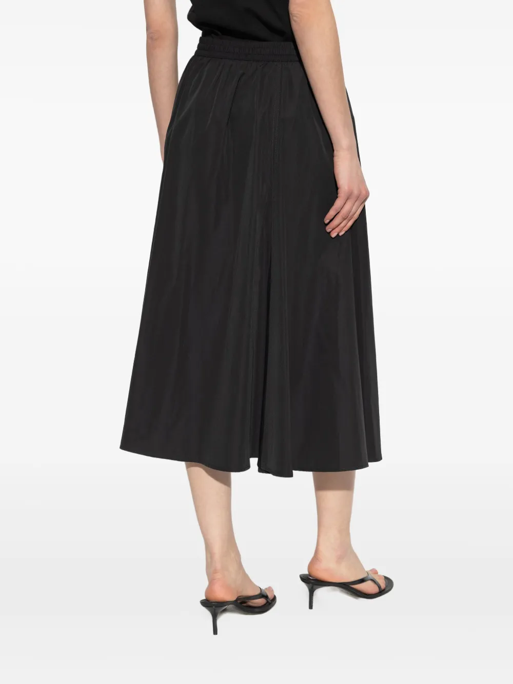 Kenzo Geplooide zwarte midi-rok