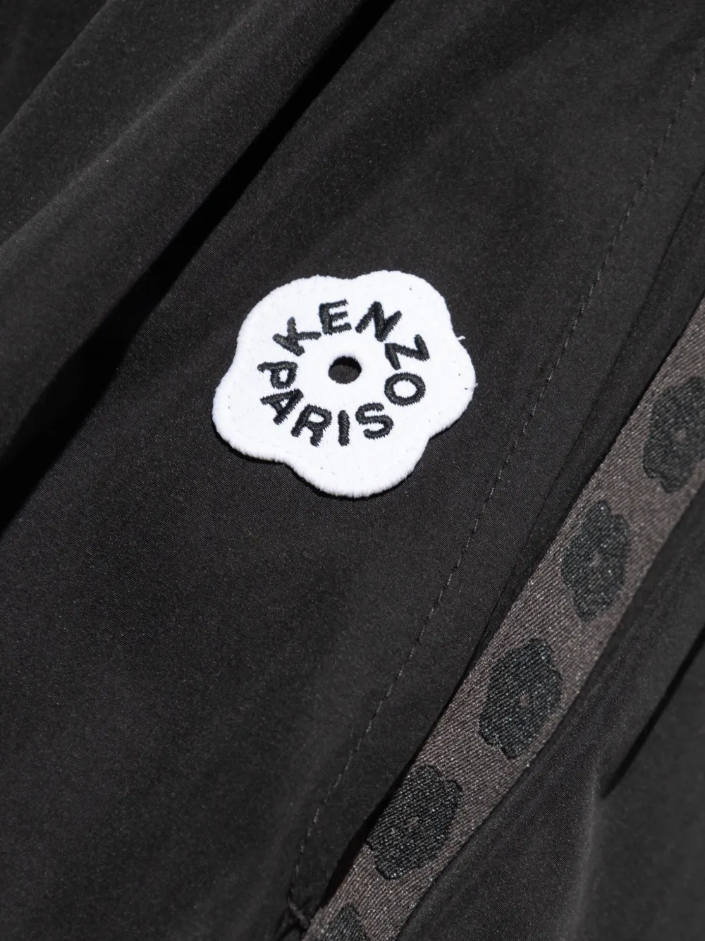Kenzo Geplooide zwarte midi-rok