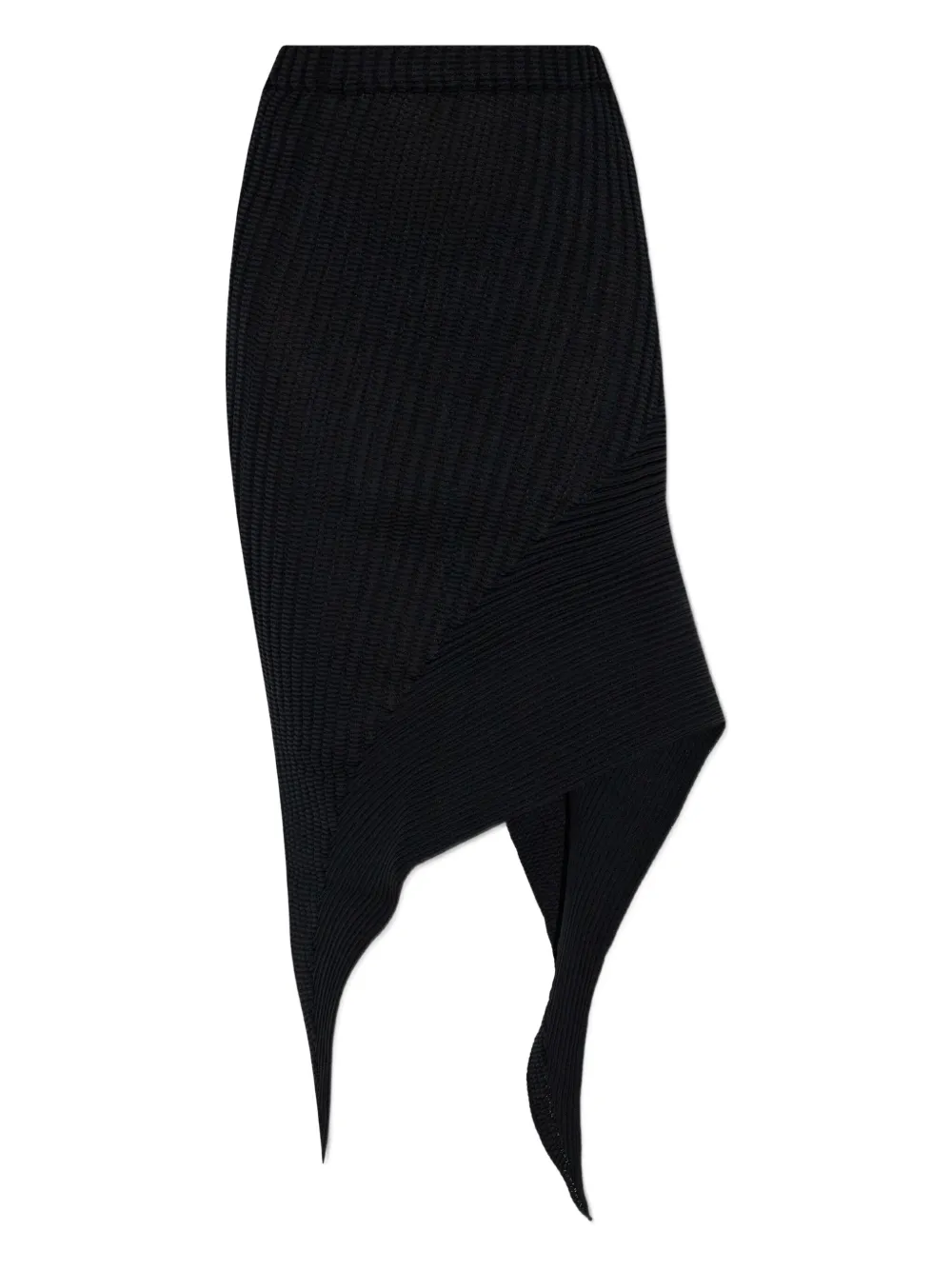 Issey Miyake Subdued asymmetrical mini skirt | Black | Image 1