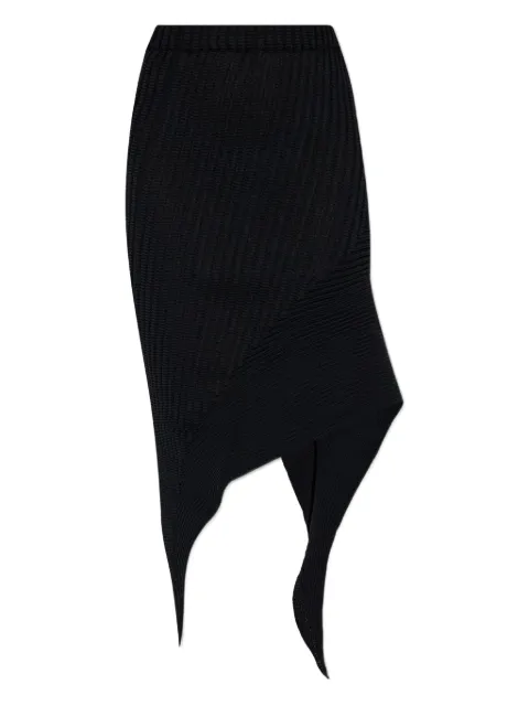 Issey Miyake Subdued asymmetrical mini skirt