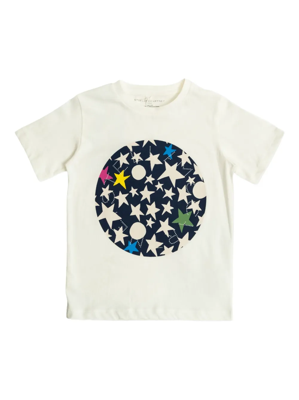 Stella McCartney Kids T-shirt met sterrenprint Wit