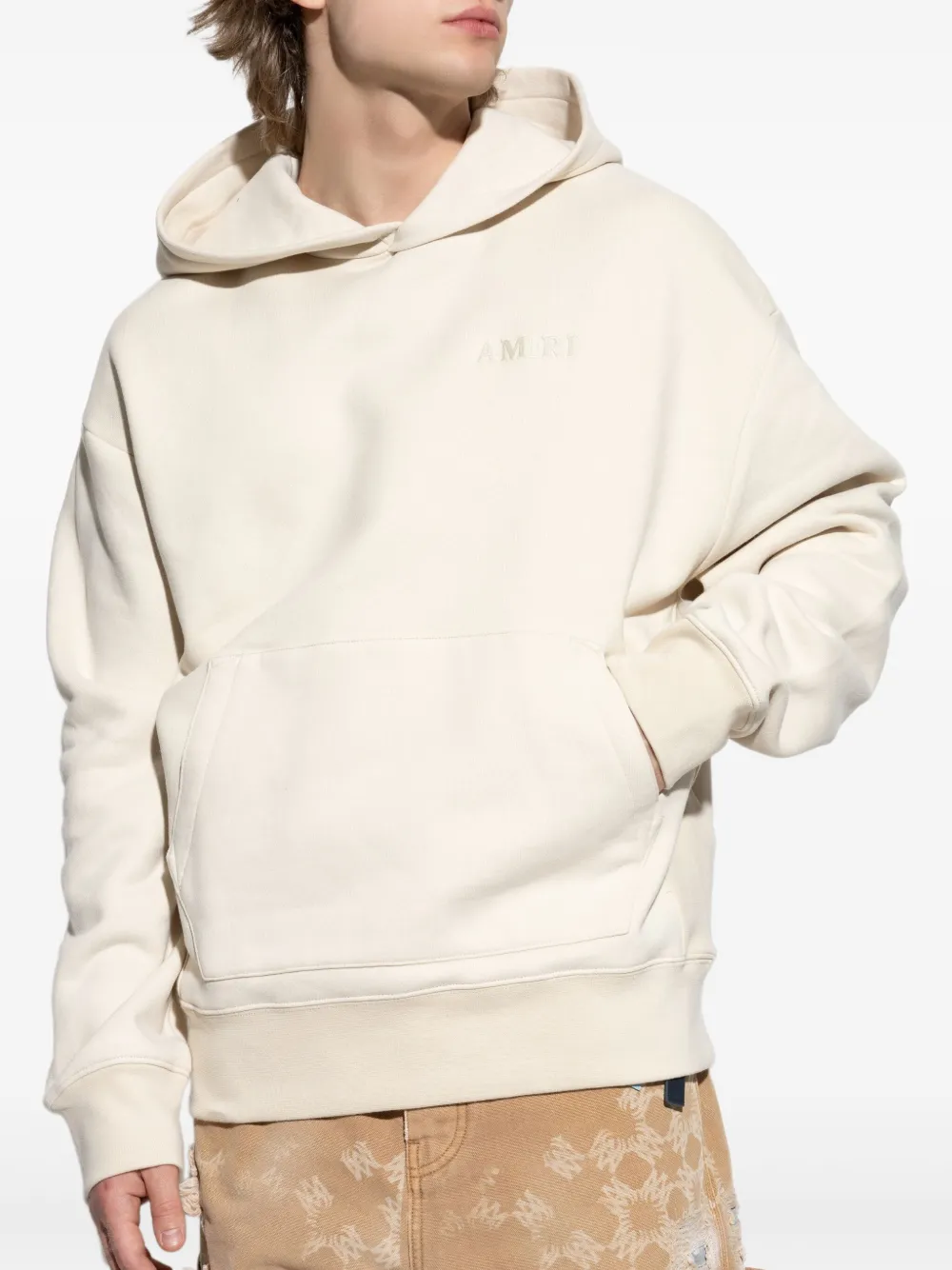 AMIRI Katoenen hoodie Beige