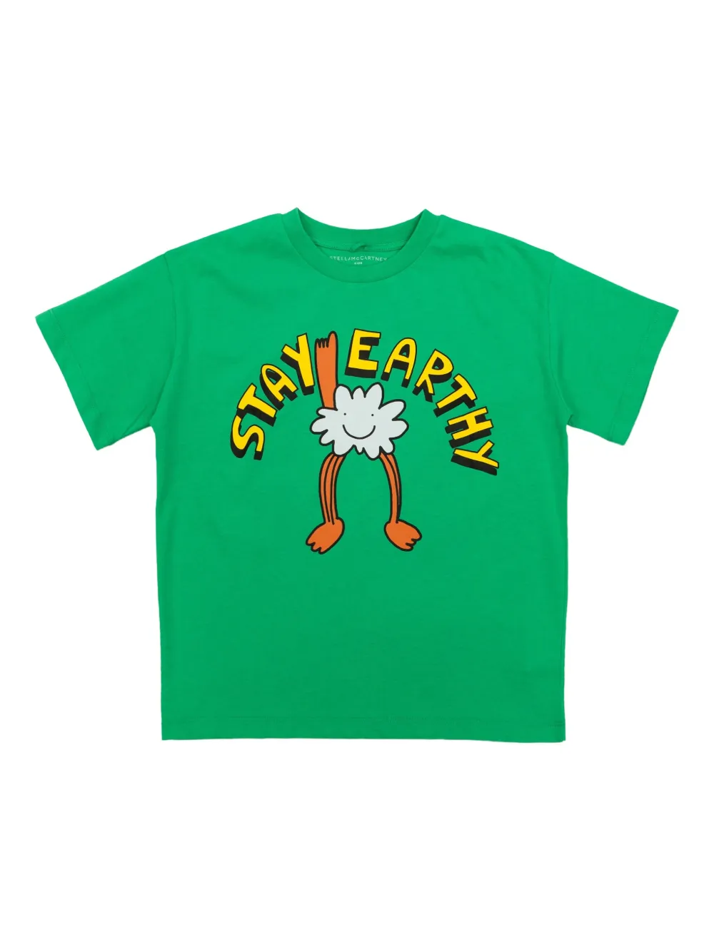 Stella McCartney Kids T-shirt met grafische print Groen