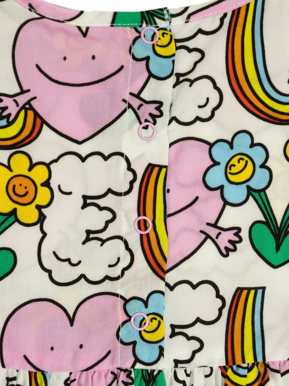 Stella McCartney Kids Jurk met print Wit