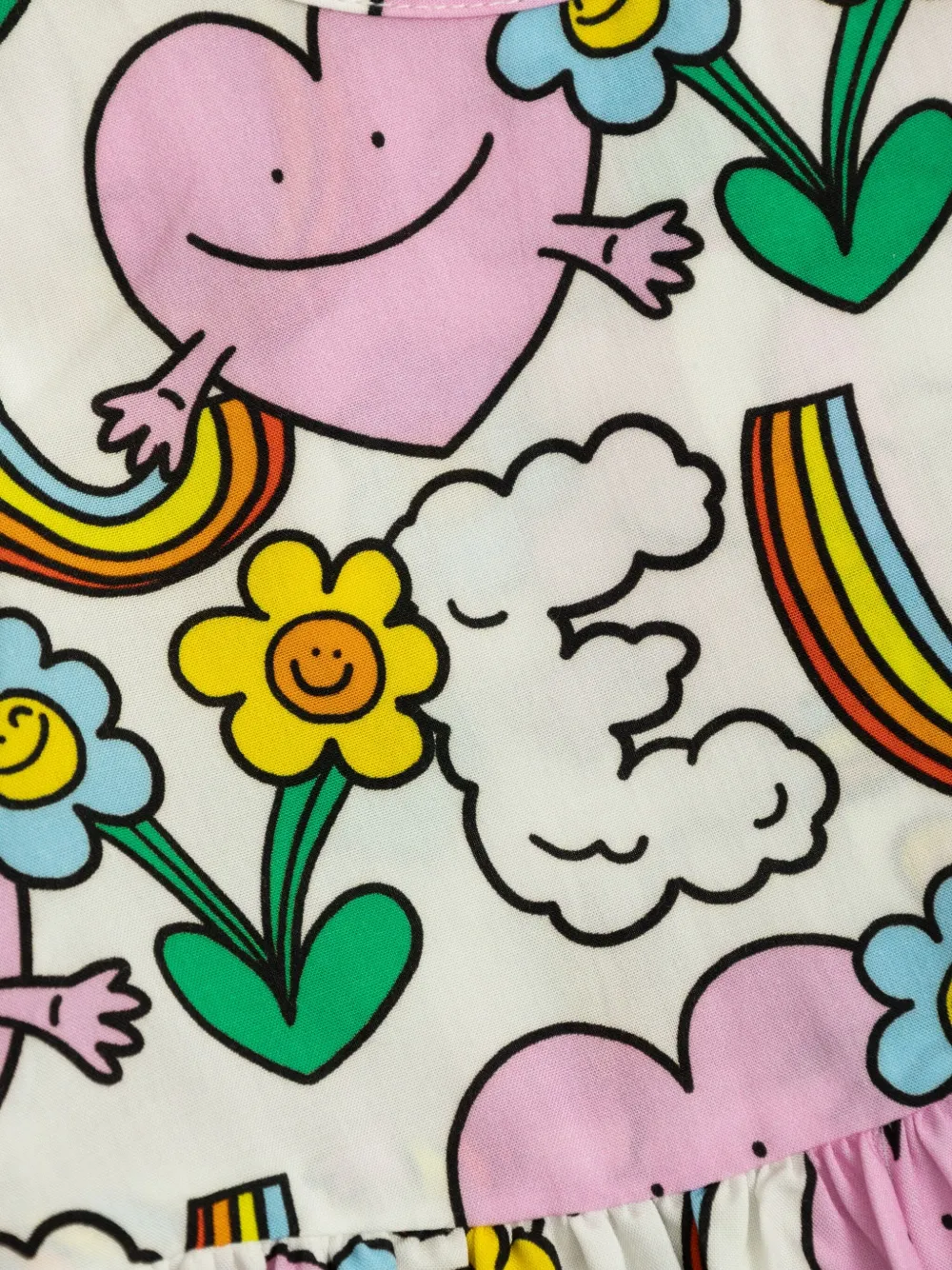 Stella McCartney Kids Jurk met print Wit