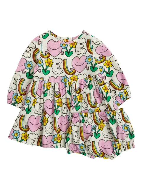 Stella McCartney Kids vestido con estampado gráfico