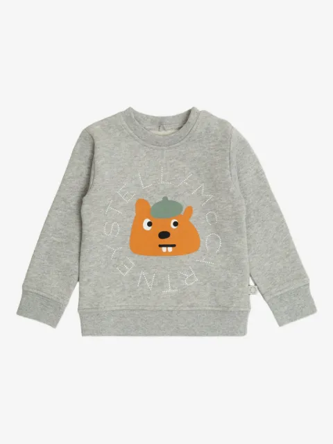 Stella McCartney Kids sweatshirt med bamsemotiv