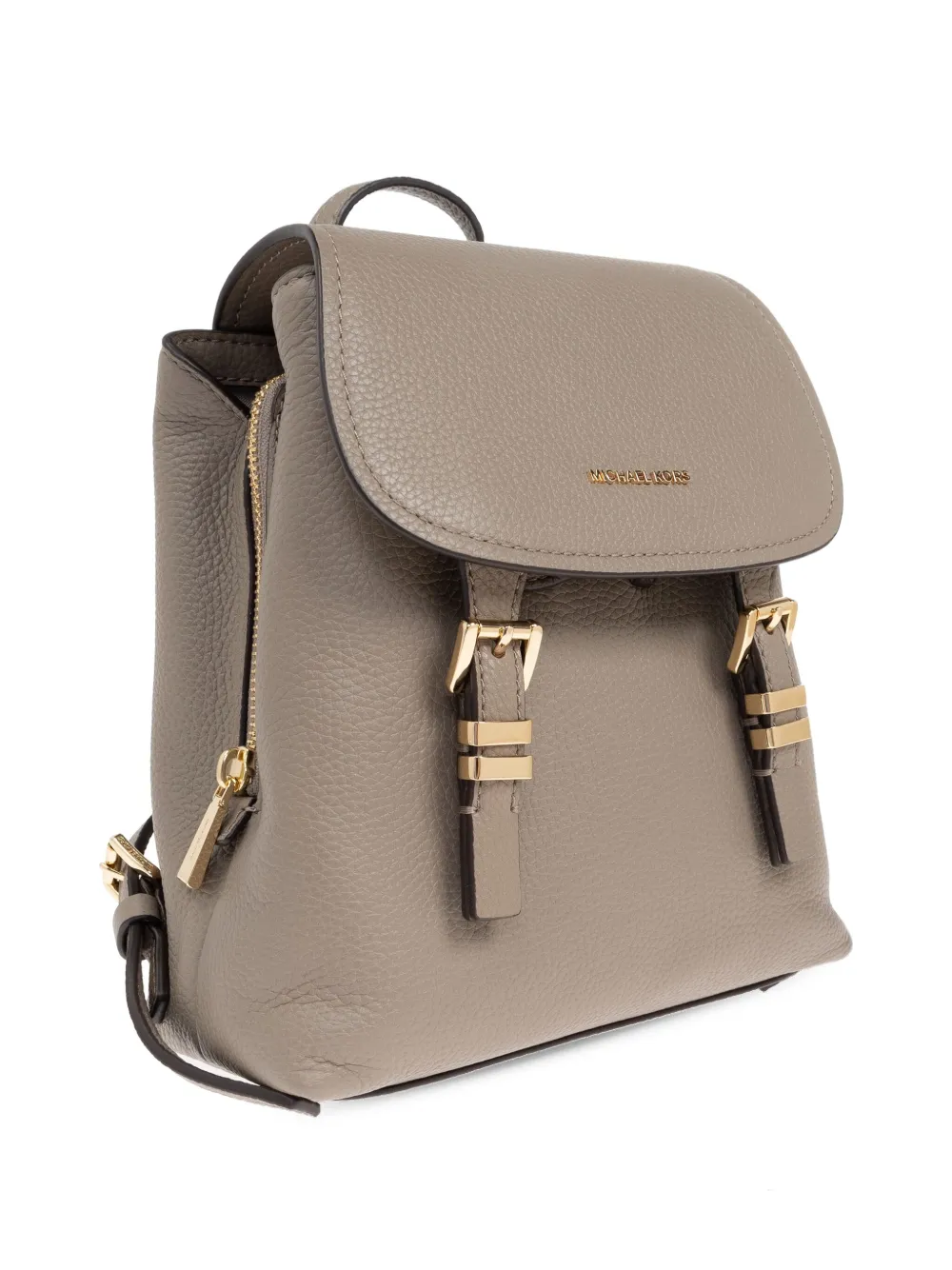Shop Michael Michael Kors Grained-leather Backpack
