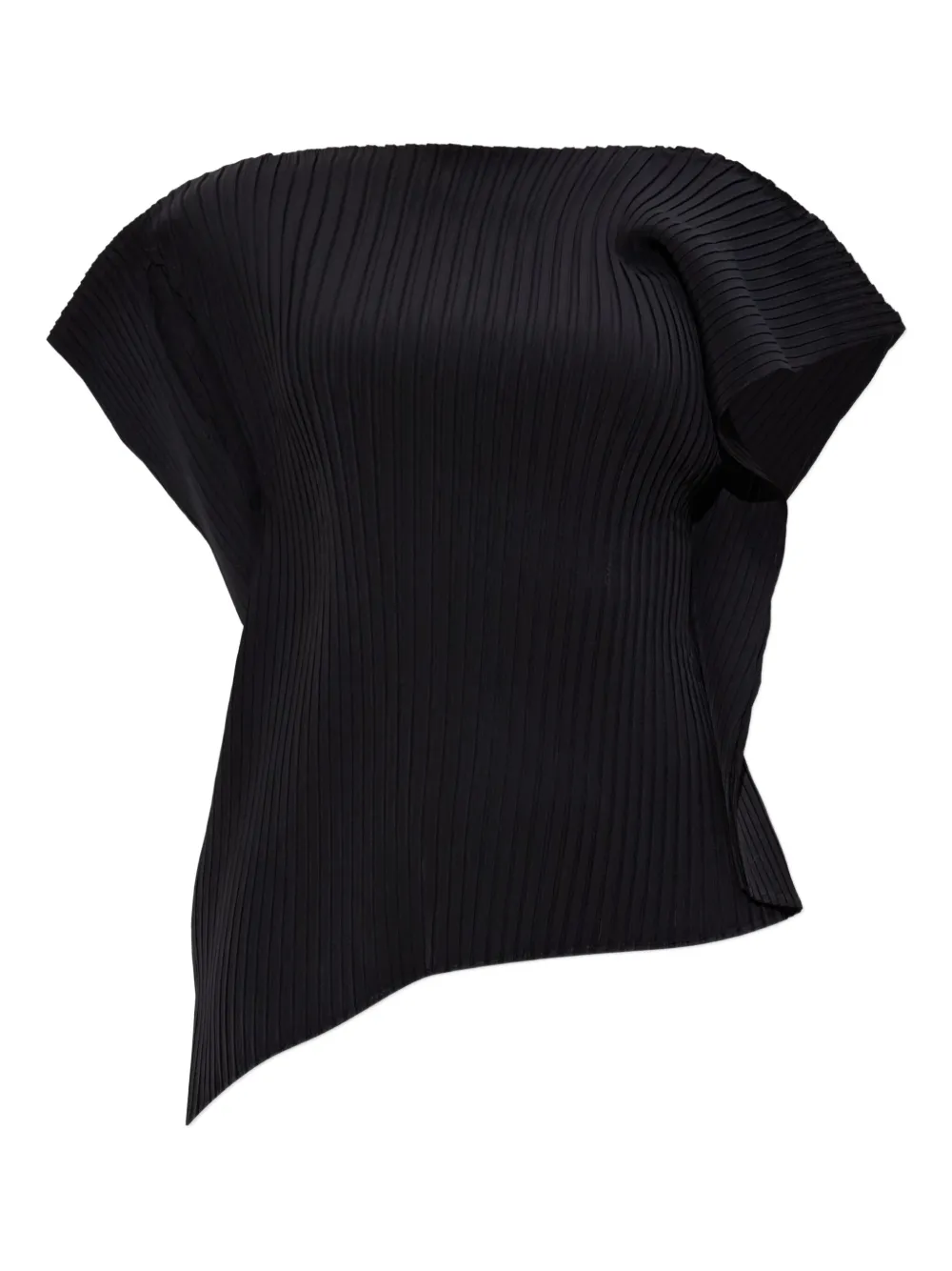 Issey Miyake Shadow Study pleated top | Black | Image 1