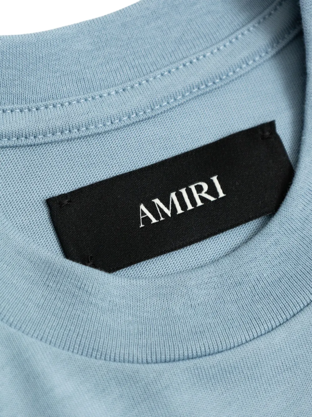 AMIRI KIDS T-shirt met logoprint en korte mouwen Blauw
