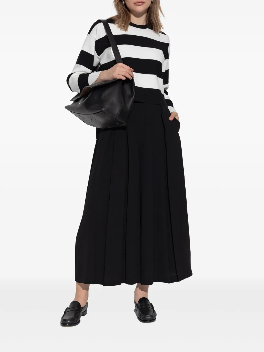 Max Mara Gestreept T-shirt Wit