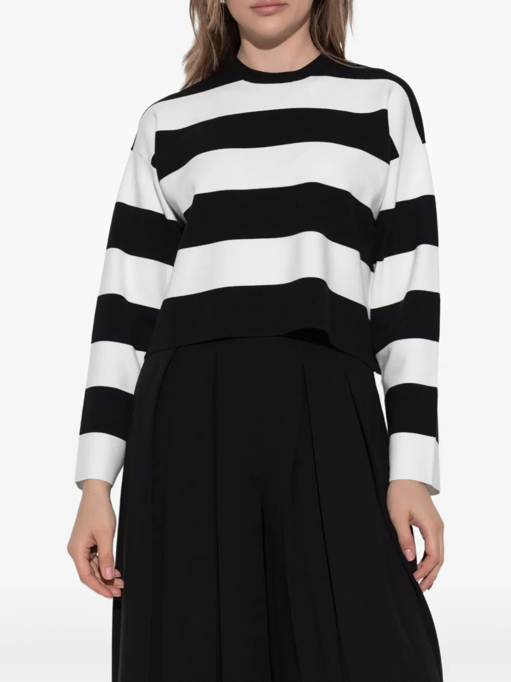 Max Mara Gestreept T-shirt Wit