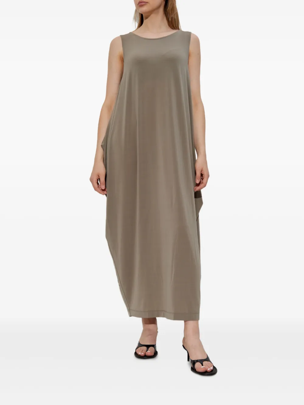 Issey Miyake Gedrapeerde jurk Beige
