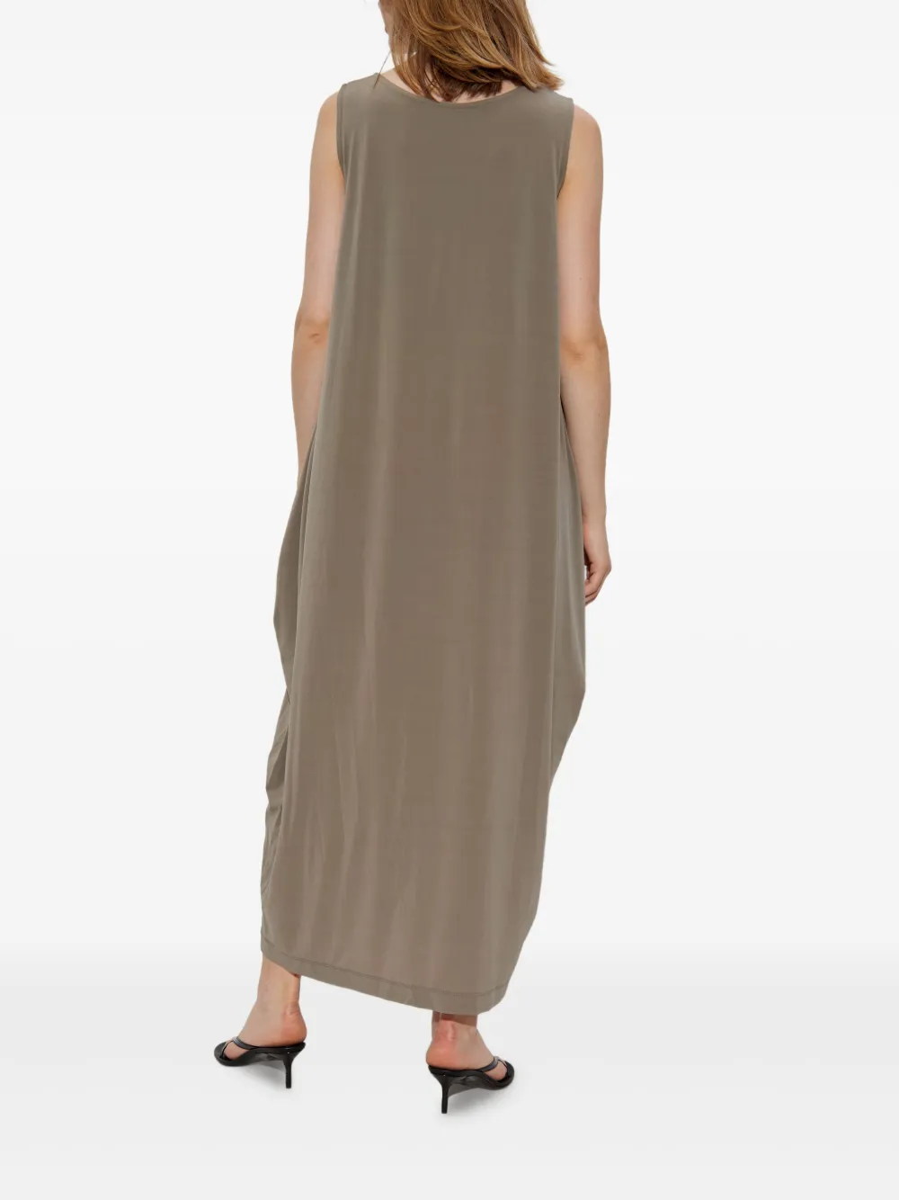 Issey Miyake Gedrapeerde jurk Beige