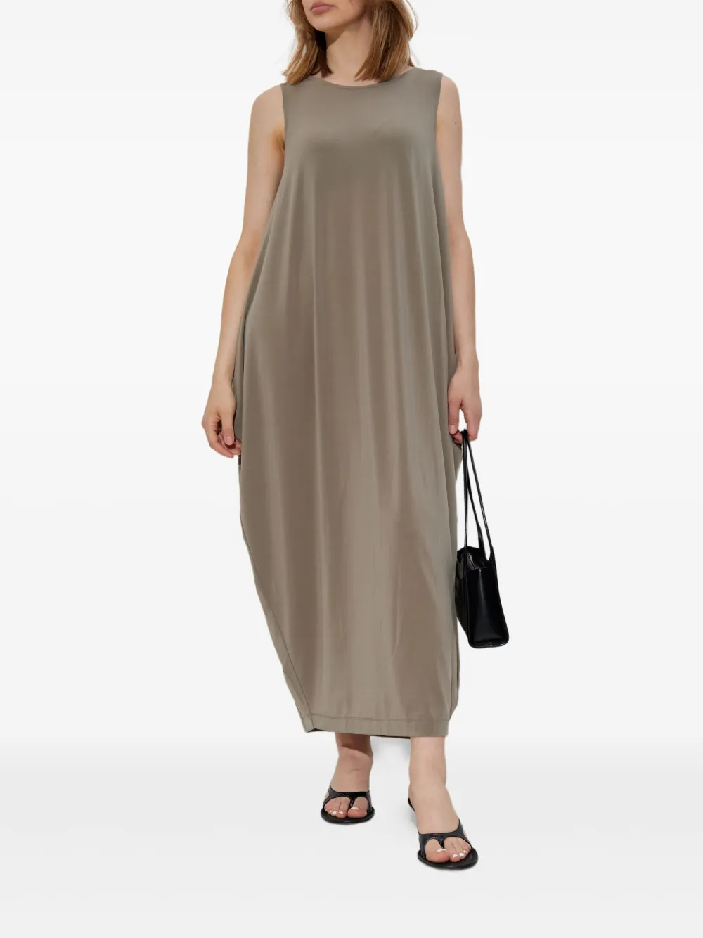 Issey Miyake Gedrapeerde jurk - Beige